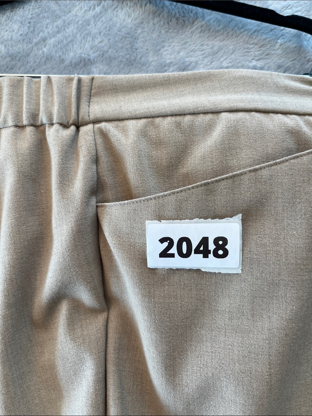 Catherines Beige Elastic Waist pants Women’s 28W 3X Tan Beige - Picture 10 of 10